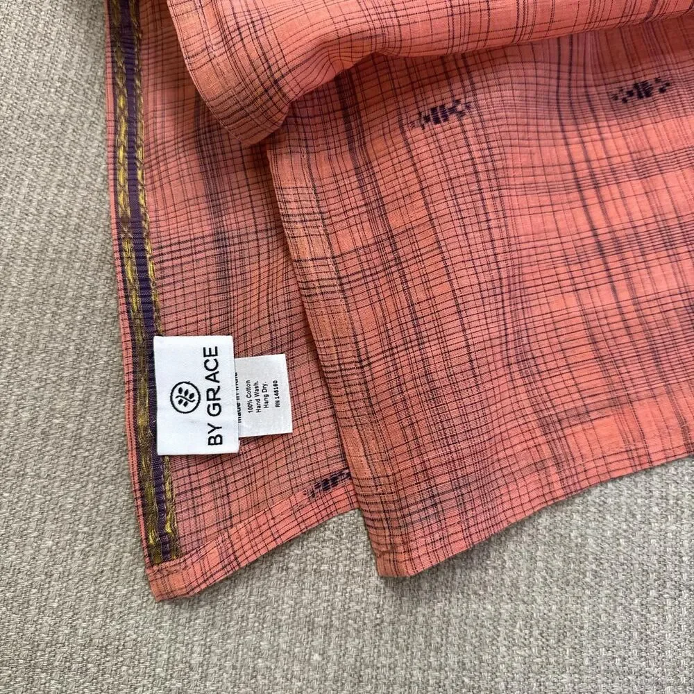 Lightweight Pink Fall Scarf Cotton Voile Grace Brand 66